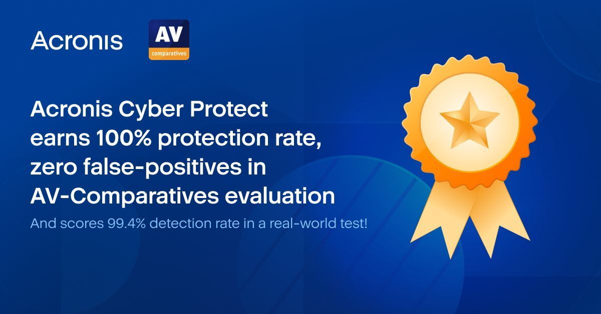 Acronis Cyber ​​Protect Cloud obtiene una tasa de detección del 100 %